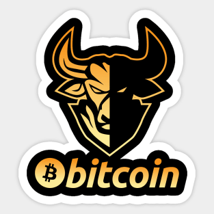 Bitcoin BTC coin Crypto coin Crytopcurrency Sticker